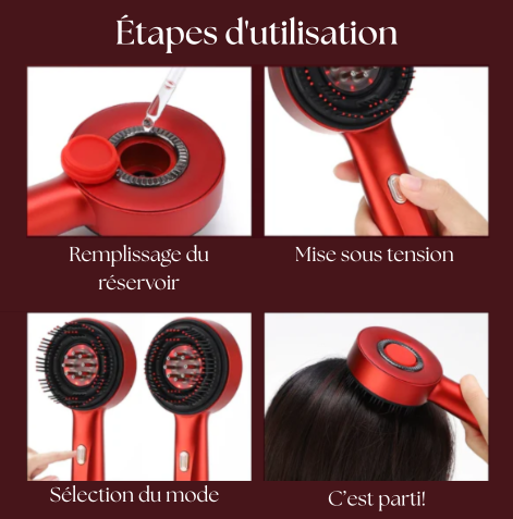 Peigne électrique massage cuir chevelu